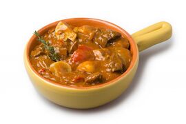 Stroganof, bereid met kalfsvlees